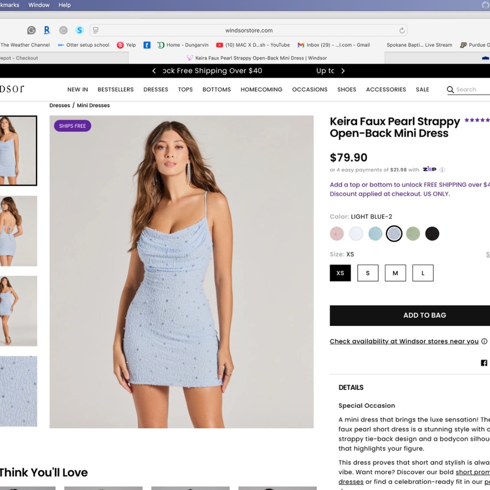 NWT Windsor beaded cocktail dress size small. Homecoming dress.